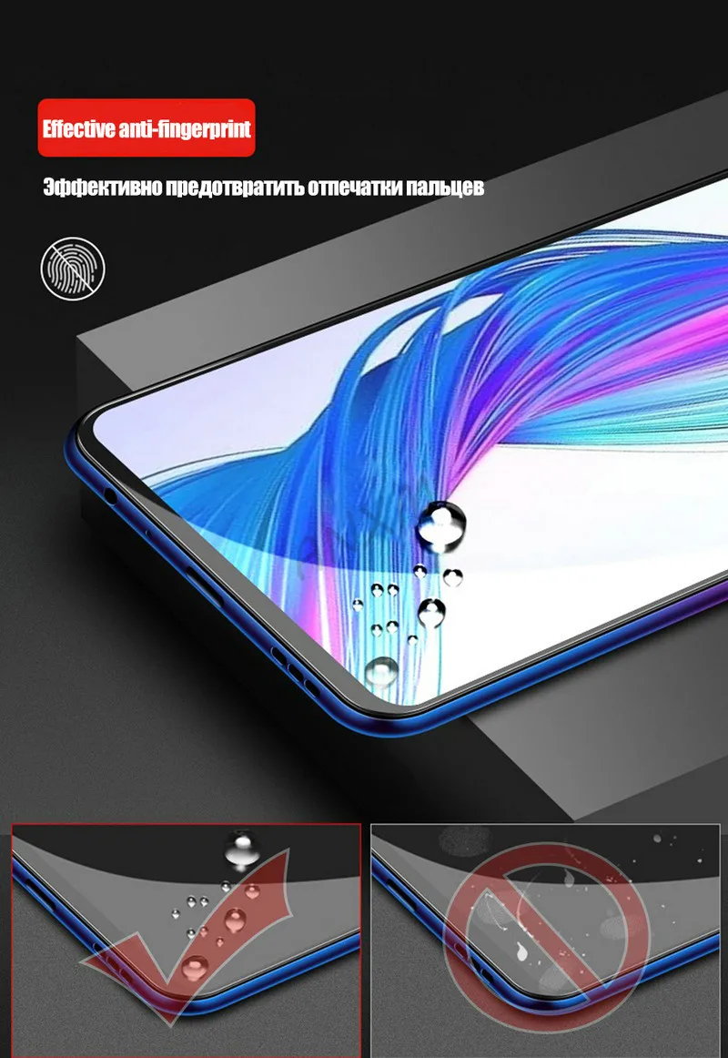 Полное закаленное стекло для huawei P Smart PSmart Plus Z защита экрана 9H анти Blu-Ray закаленное стекло для huawei P Smart Z