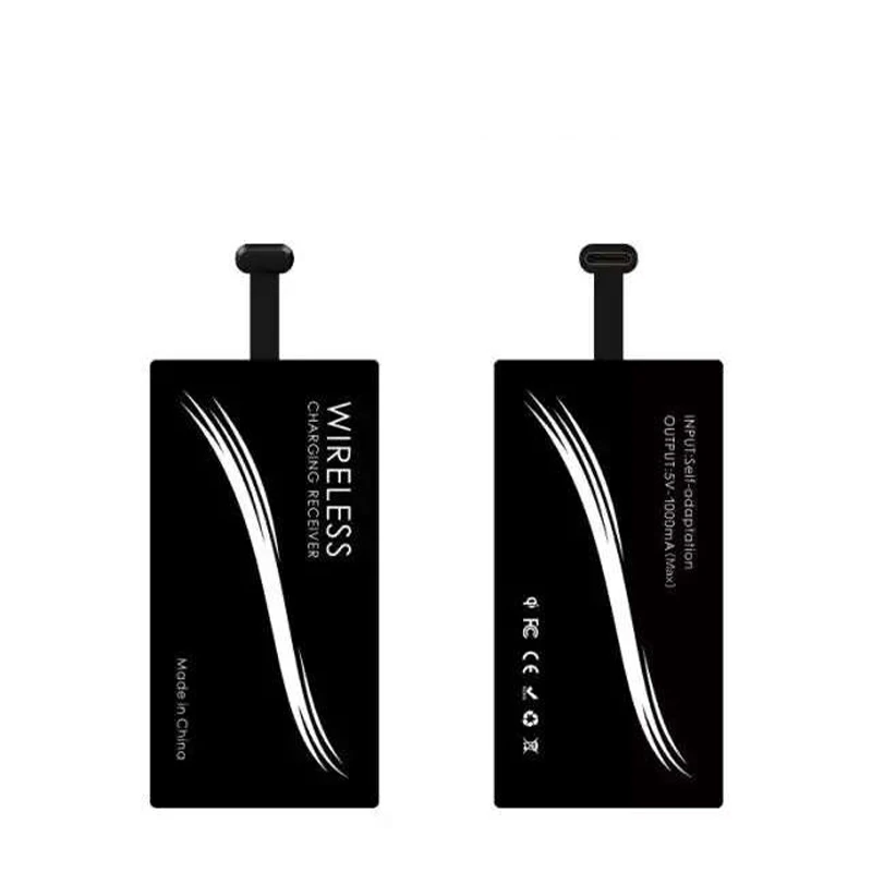 type c wireless charging receiver universal mobile phone qi wireless charging sticker usb type c charging dock for huawei xiaomi free global shipping