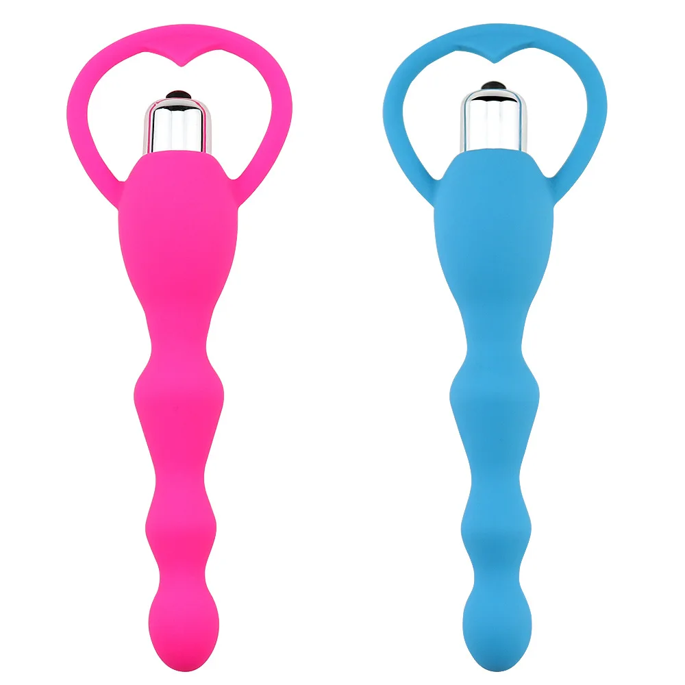 Anal Vibrator Sex Toys for Women Beads Gay Prostate Massage Smooth Butt Silicone Plug Adult Products | Красота и здоровье