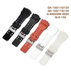 Спортивный резиновый матовый ремешок для часов Casio G-shock G-8900, GLS-8900, GR-8900, GD-100, 110, GD-120, GA-110, 100, 120200, GA-150, 300, GLS-100
