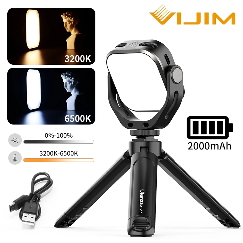 VIJIM VL66 360 Вращение светодиодный заполняющий светильник аккумуляторная Холодный