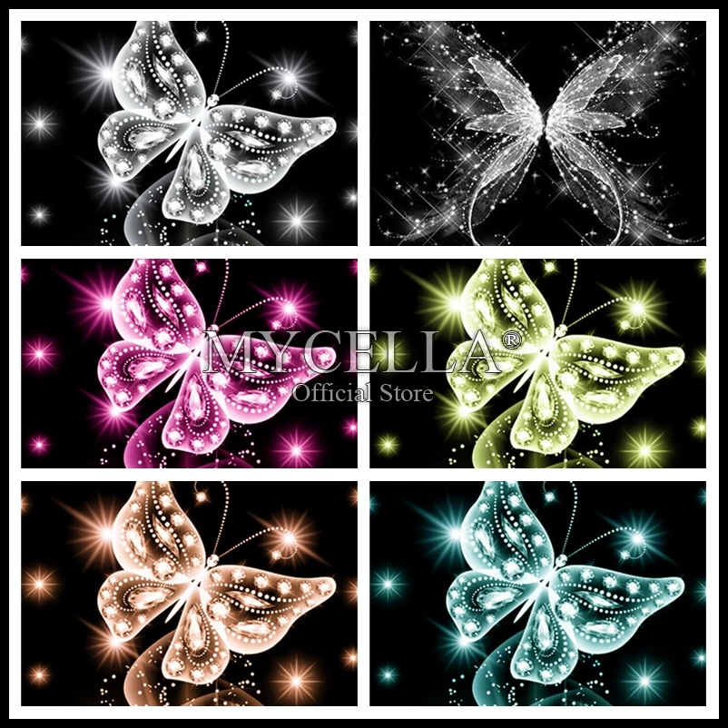 

Diamond Embroidery Colour Butterfly Cross Stitch DIY Diamond Painting Cartoon animals Diamond Mosaic rhinestones Home Decor gift