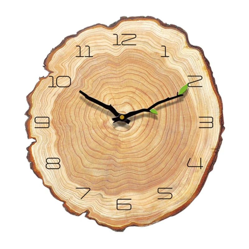 DIY Деревянные винтажные декоративные часы для кафе офиса дома кухни Настенный