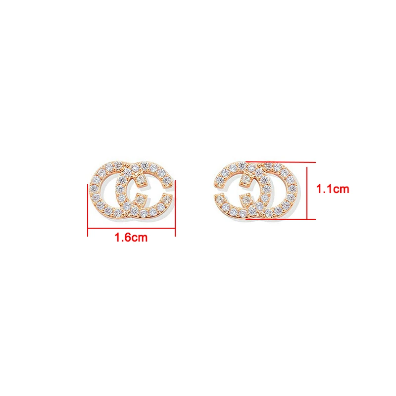 

ZH-EH051 Korean Earrings Fashion Earrings Letter C Jewelry for Women Party Gifts Earrings for Women 2020