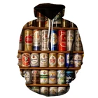 Забавные толстовки с принтом пива, свитшоты в стиле хип-хоп, пуловер с длинным рукавом, свободная уличная одежда с принтом для мужчин и женщин, мужская одежда