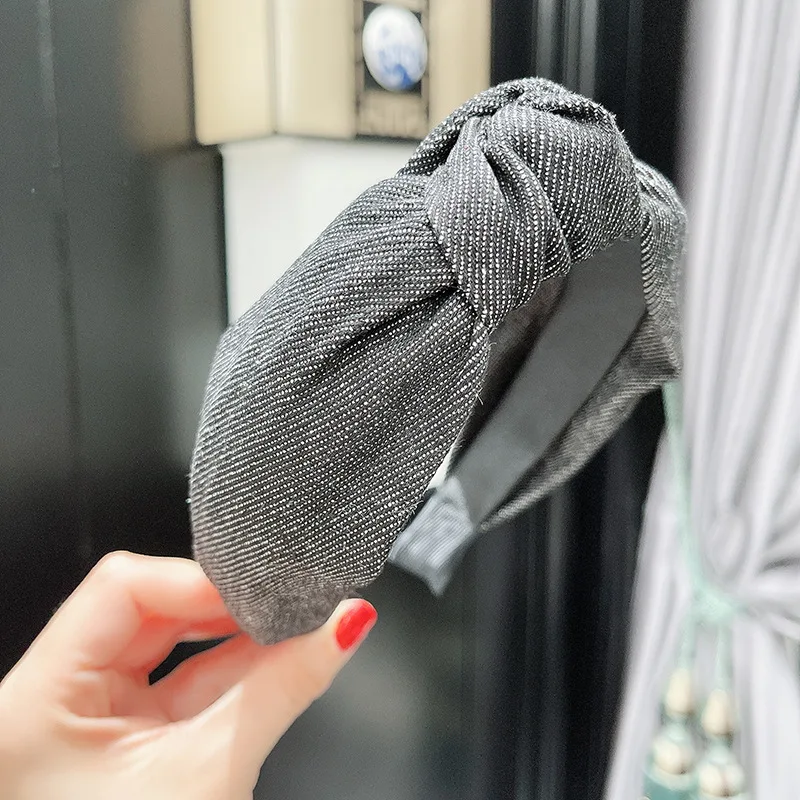 

Women Girls Denim Knot Hairband Headband Adult Hair Accessories