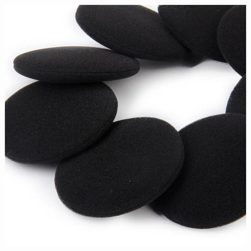 

HOT 4 Pair 60mm Replacement Ear Foam Earphone Pad Covers for Headset Headphone Black