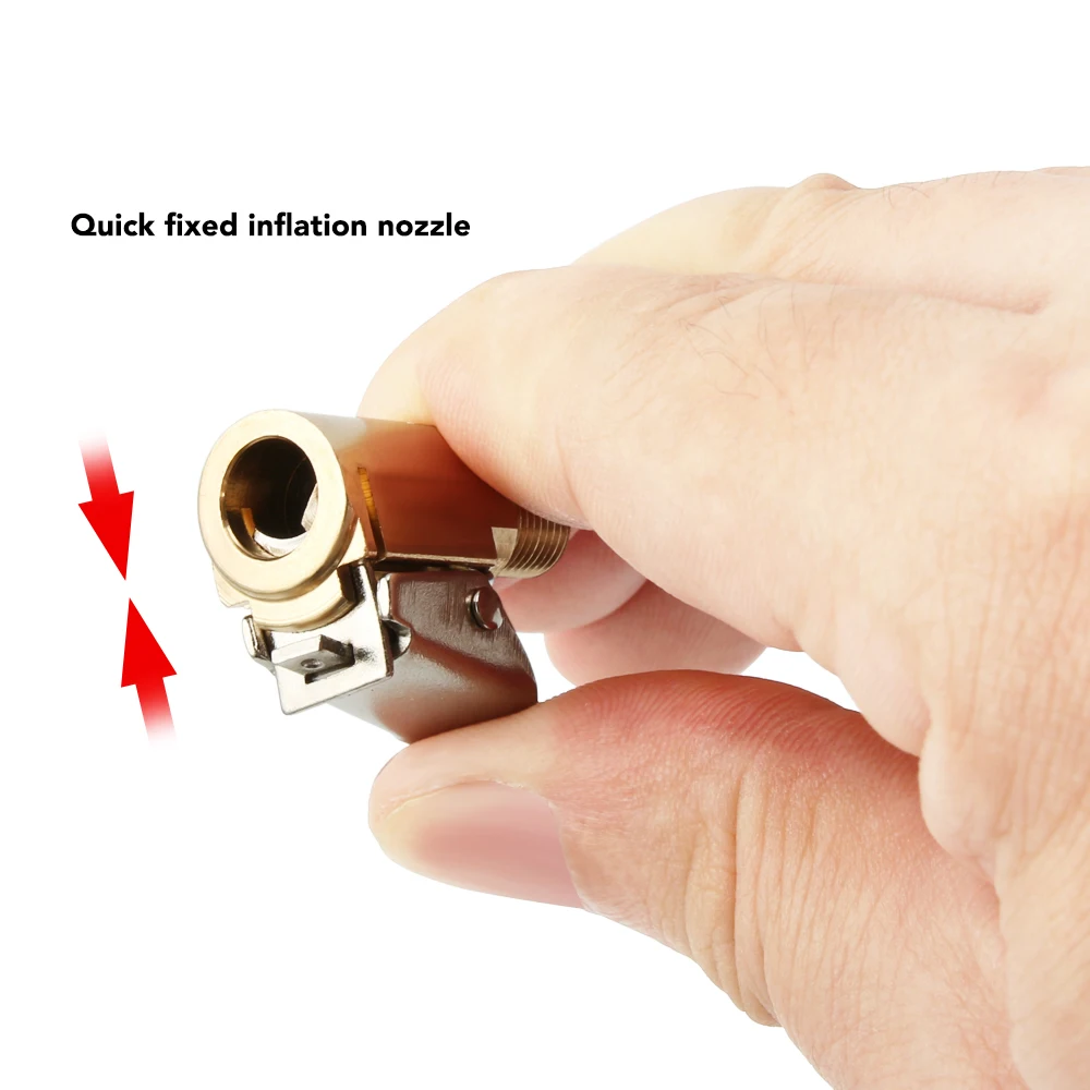 1PC Car Auto Brass 8mm Tyre Wheel Tire Air Chuck Inflator Pump Valve Clip Clamp Connector Adapter car accessories for compressor |