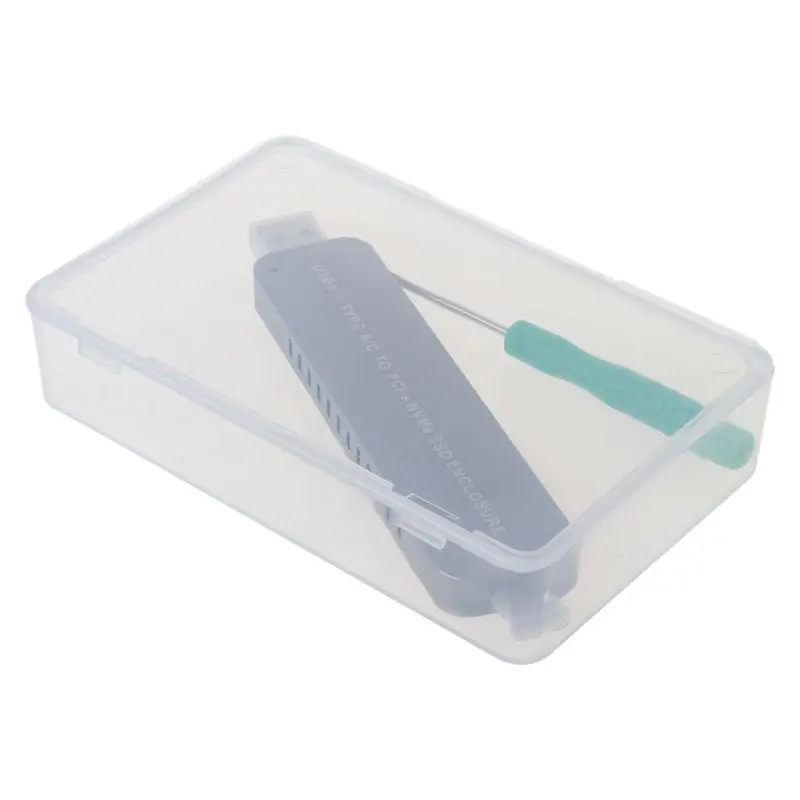 

NVMe M.2 Enclosure NVMe SSD to USB 3.1 Type-C and Type-A Adapter Converter for M.2 PCI-e (M Key) SSD