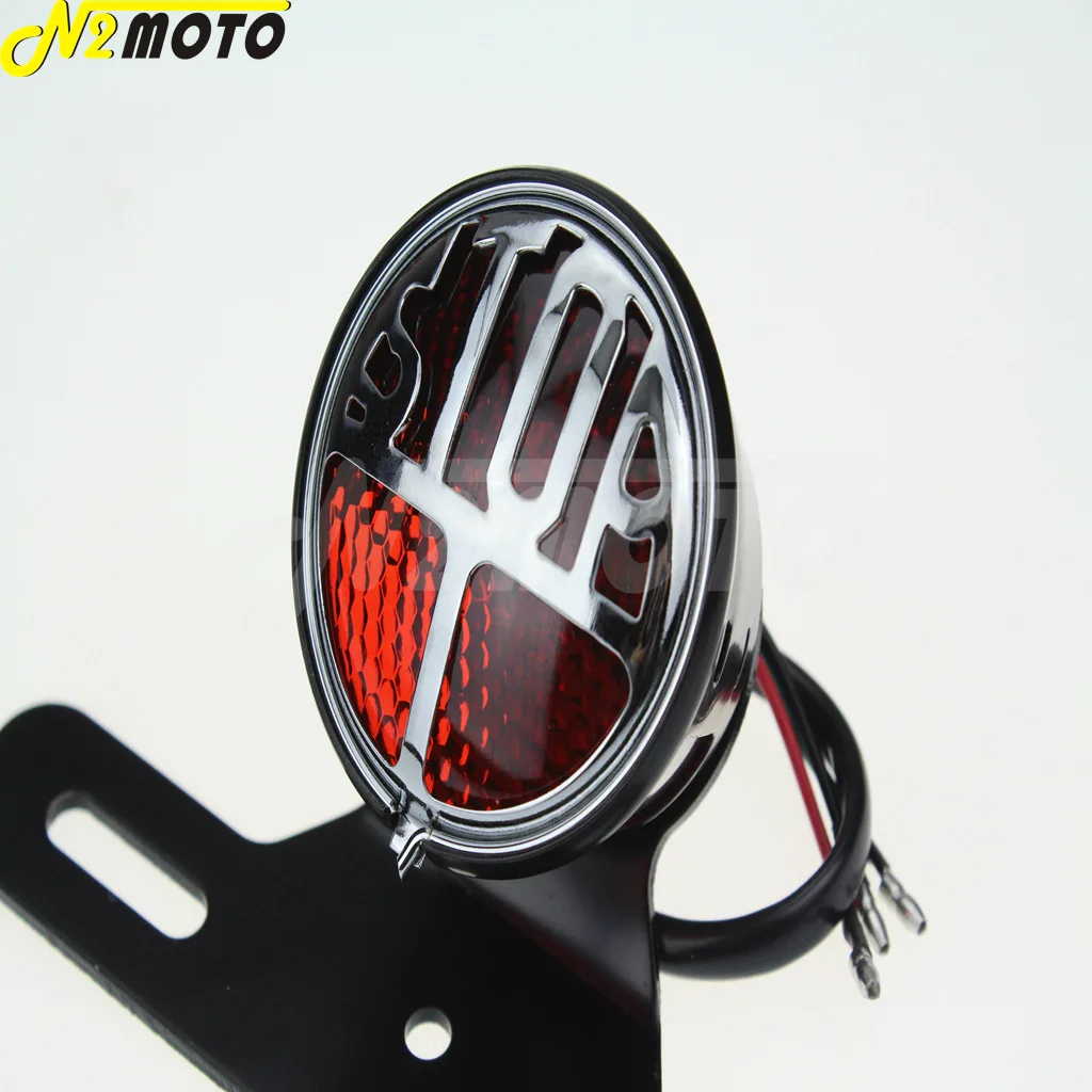 Винтажный задний светильник рь для мотоцикла стоп сигнал фонарь номерного знака