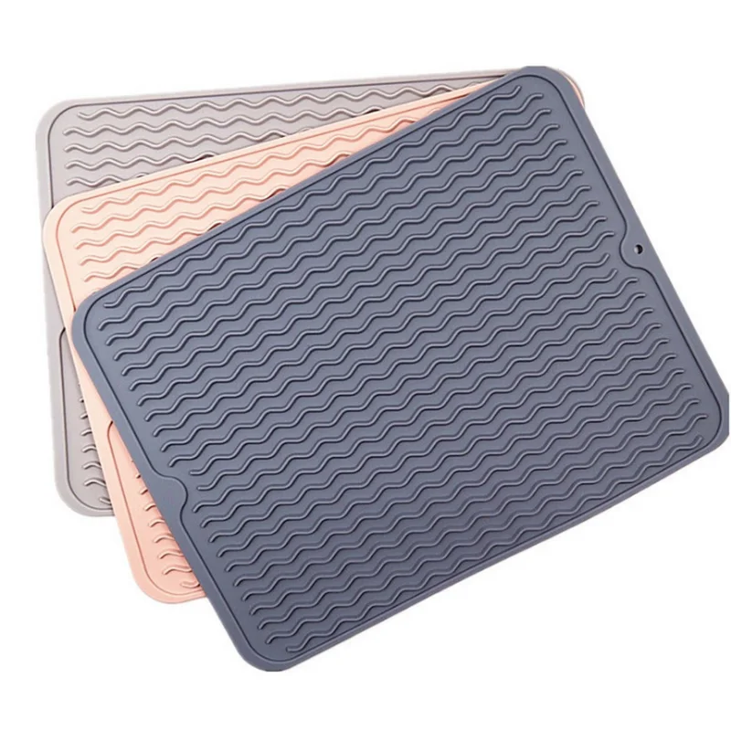 

Amazon hot style factory spot 40 * 30 large mat multi-function silicone drop against the hot insulation pad eat mat
