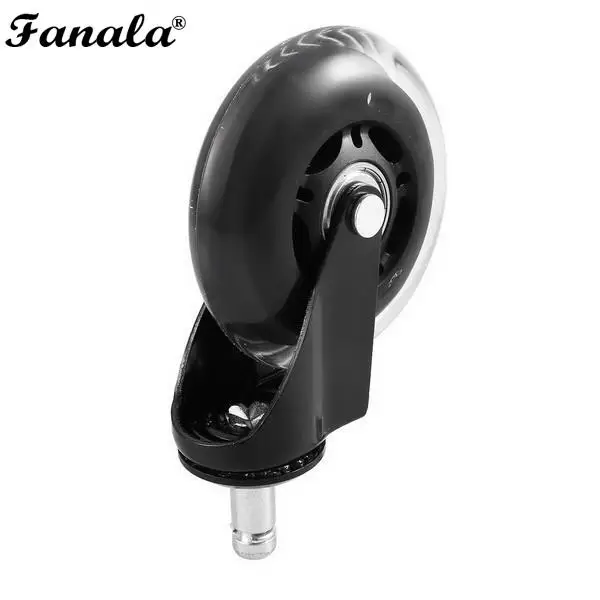 5 шт. мебельные колеса ролик офисного кресла 3 дюймов Вращающийся резиновый