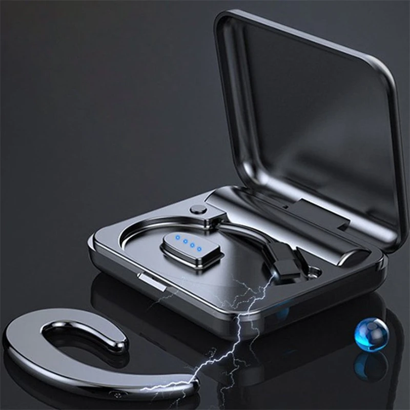 

Integrated Bone Conduction Earphone Hanging Ears Wireless Bluetooth-compatible Sport Stereo Headset Waterproof Headphone