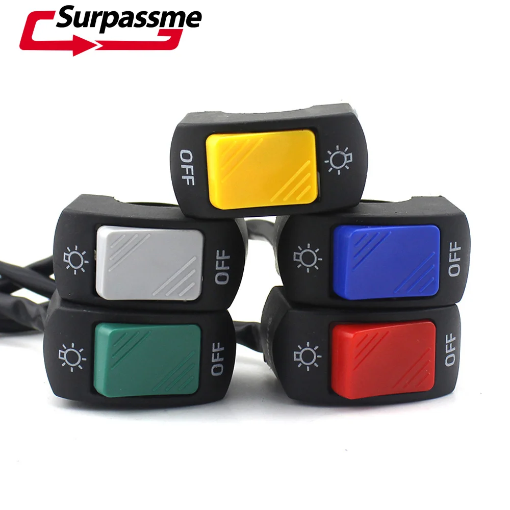 5 шт./компл. мотоциклетный ABS фотопереключатель красный желтый зеленый синий
