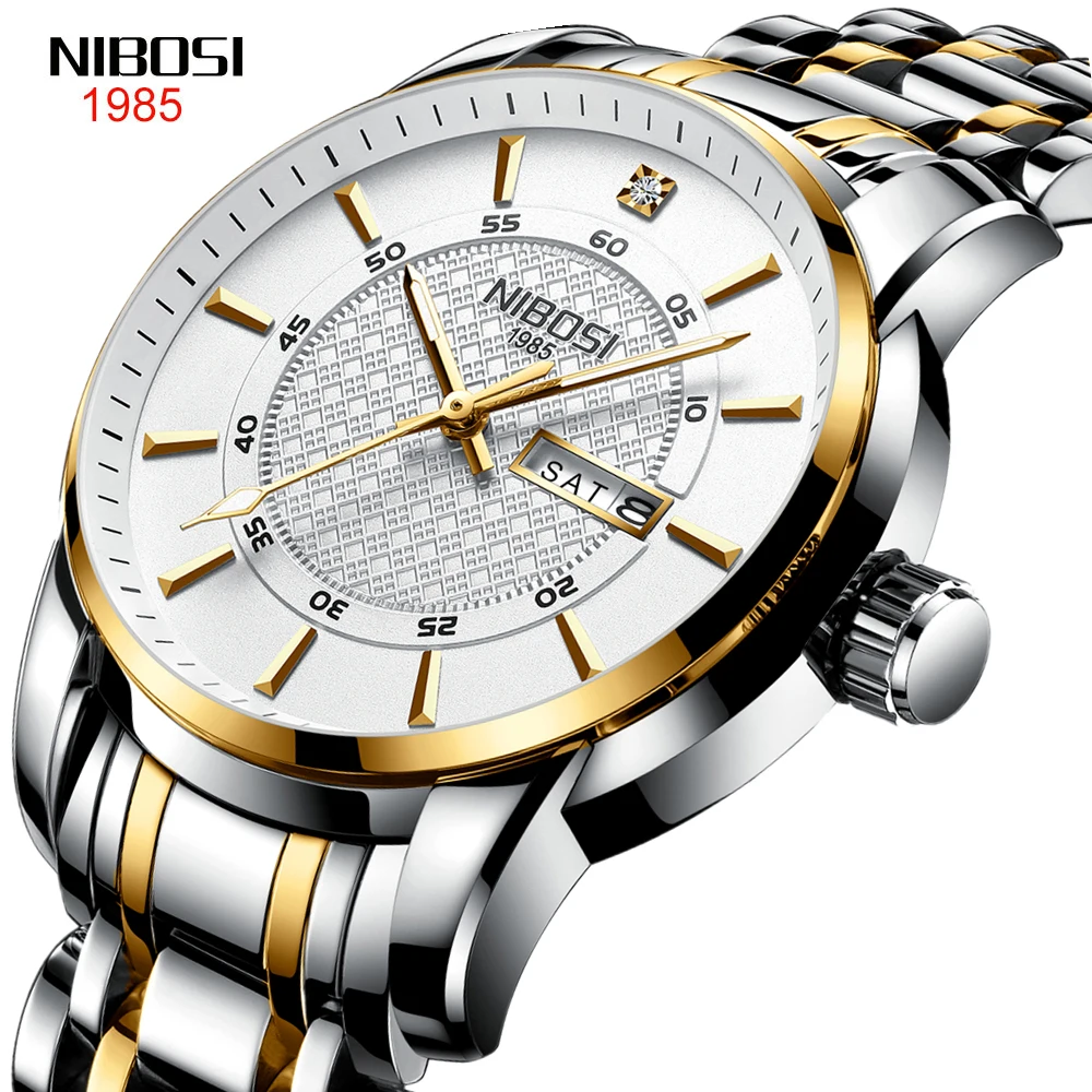 NIBOSI Watch For Men Warterproof Sports Mens Watch Top Brand Luxury Clock Male Business Quartz Wristwatch Relogio Masculino 2351