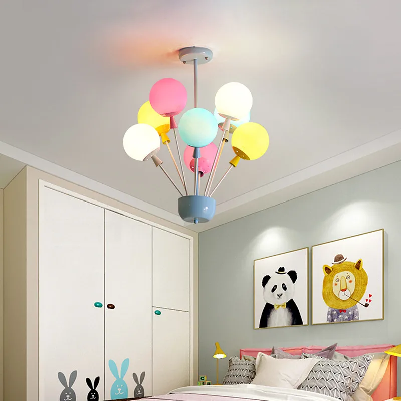 Люстра Светодиодная маленькая для украшения комнаты мальчиков и девочек