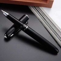 hero 101 fountain pen metal ink pen aerometric filler fine nib black cap stationery office school supplies business writing pen