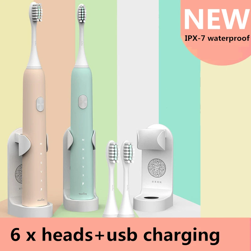 

Electric Toothbrush Powerful Ultrasonic Sonic USB Charge Rechargeable Tooth Washable Electronic Whitening Teeth Brush Oral