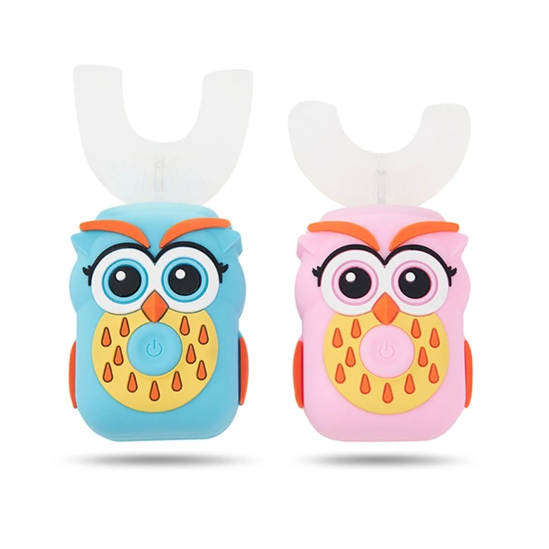 

Kids U Shaped Electric Toothbrush, 360 Automatic Whitening Rechargeable Sonic Toothbrush with Smart Timer for 2-6 Ages