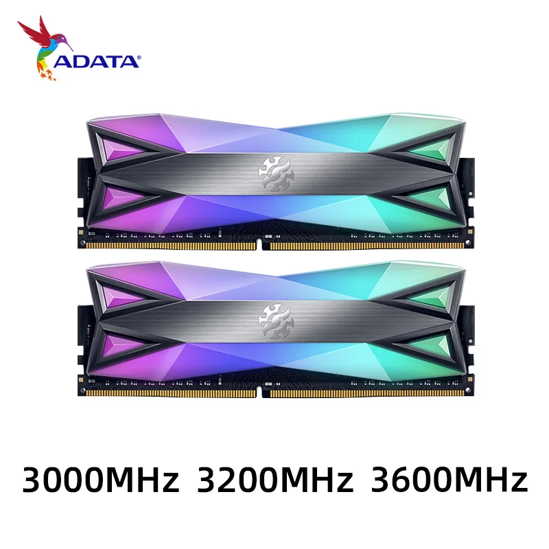 Память ADATA ddr4 8 Гб D60G RGB 16 (2x8 ГБ) 3000 МГц 3200 3600 память для настольного компьютера CL16 CL18