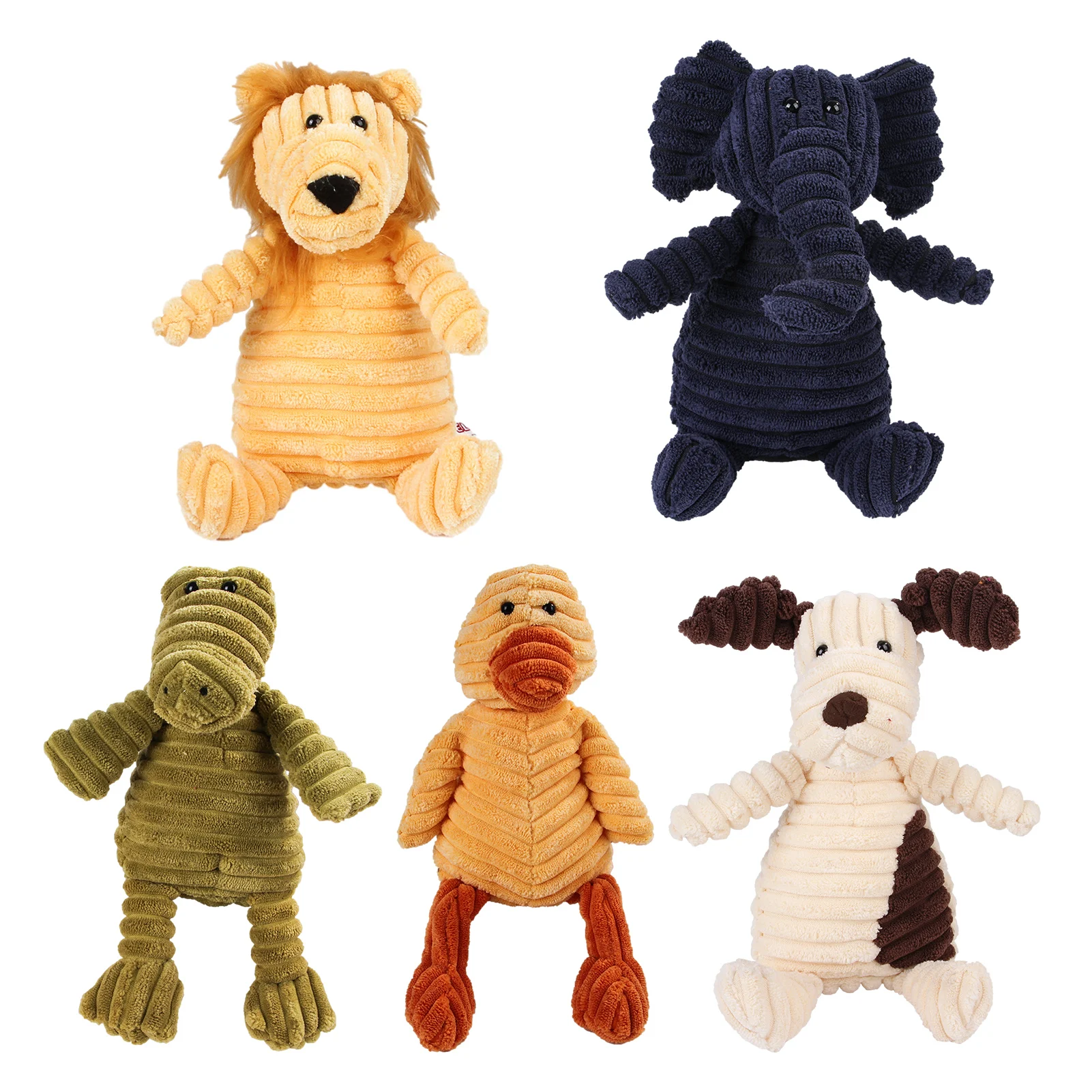 

Dog Squeak Toys Pet Plush Toys Chew Sound Toys Puppy Pet Bite Resistant Dog Chewing Plush Toy Pet Corduroy Sounding Toy New