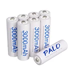 Аккумуляторные батарейки PALO, 1,2 в, AA, 3000 мА  ч