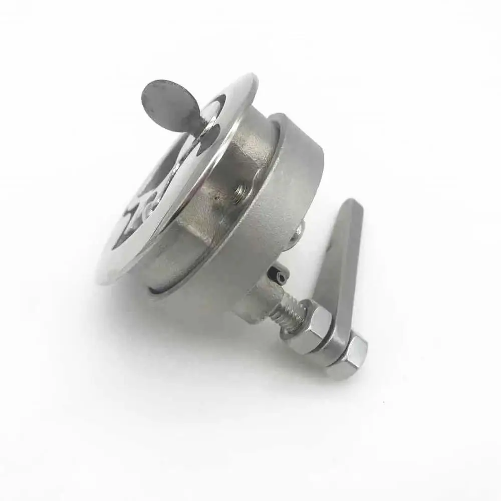 Stainless Steel Flush Mount Hatch Pull Latch Marine Lock with Key Lift Slam Hardware for RV Yacht Boat Deck | Спорт и развлечения