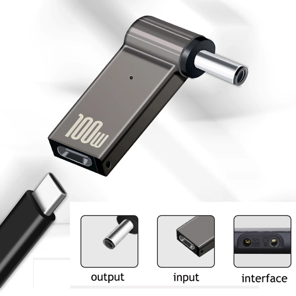 

Разъем питания PD 100 Вт для ноутбука, разъем USB Type-C «Мама»-«папа» постоянного тока, Штекерный конвертер для ноутбука Acer, Samsung, ASUS, Lenovo, HP, Dell