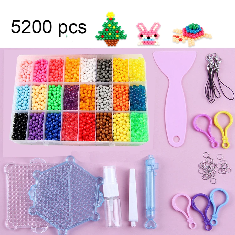 DIY головоломки игрушки бусины Хама 6000 шт 24 цвета пополнения Сделай Сам водный
