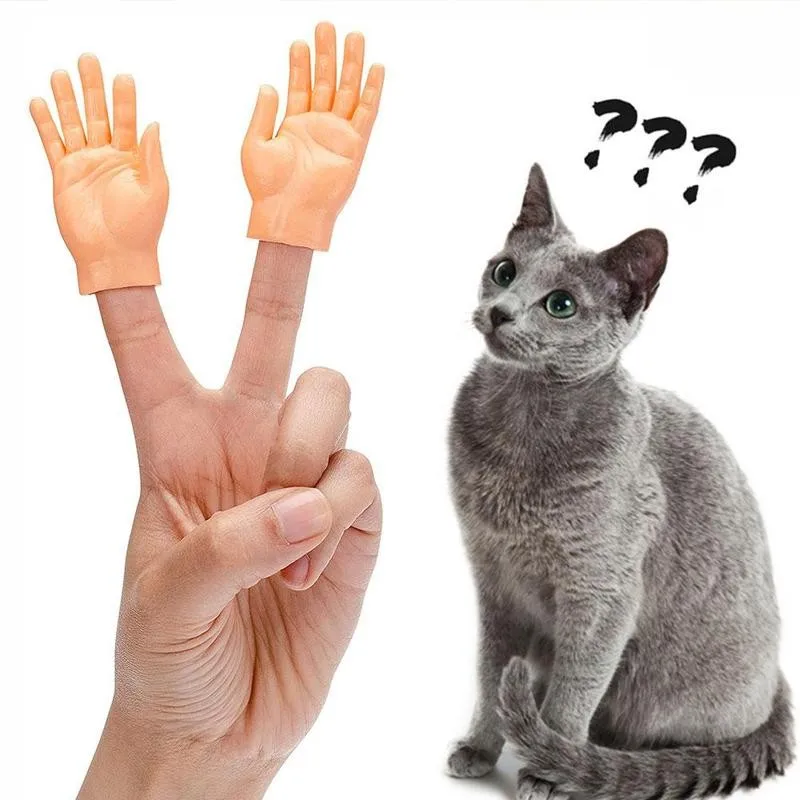 

1pcs Creative Little Finger Sleeve Puppet Simulation Left Right Hands Finger Toy For Kids Interesting Birthday Christmas Gift