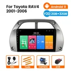 Автомагнитола для Toyota RAV4, мультимедийный видеоплеер, навигация GPS, Android 11, 2DIN, головное устройство years 2001, 2002, 2003, 2004, 2005, 2006