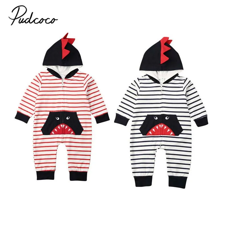 Комбинезон в полоску с капюшоном для мальчиков 0-18 месяцев |