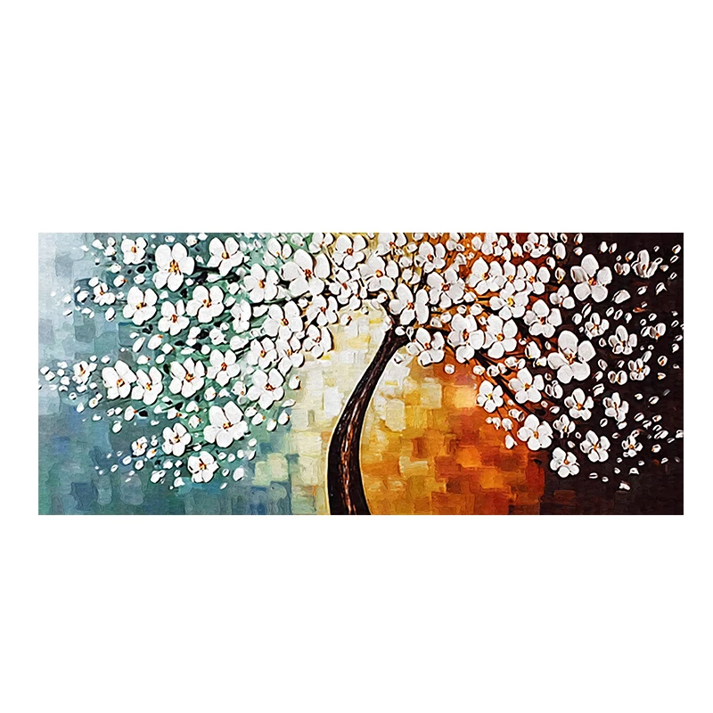 50x115cm Lucky Tree Abstract Oil Painting Decor Modern Wall Art Picture Flowers Poster Canvas for Living Room | Дом и сад