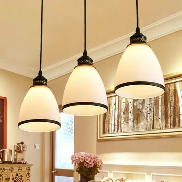 Nordic corridor bar lamp bedside small hanging dining room three modern and | Лампы и освещение