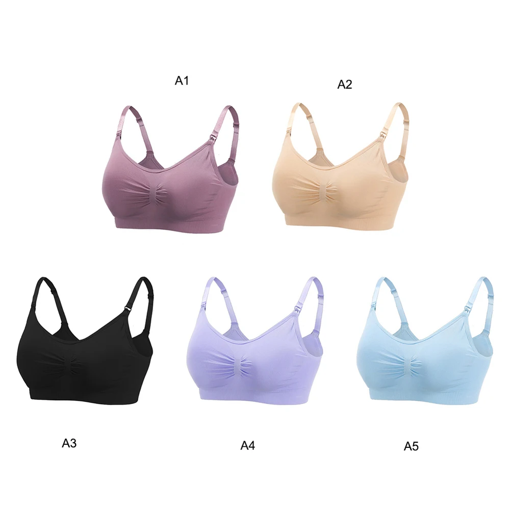 Новые однотонные эластичный Бюстгалтер для беременных Беспроводной