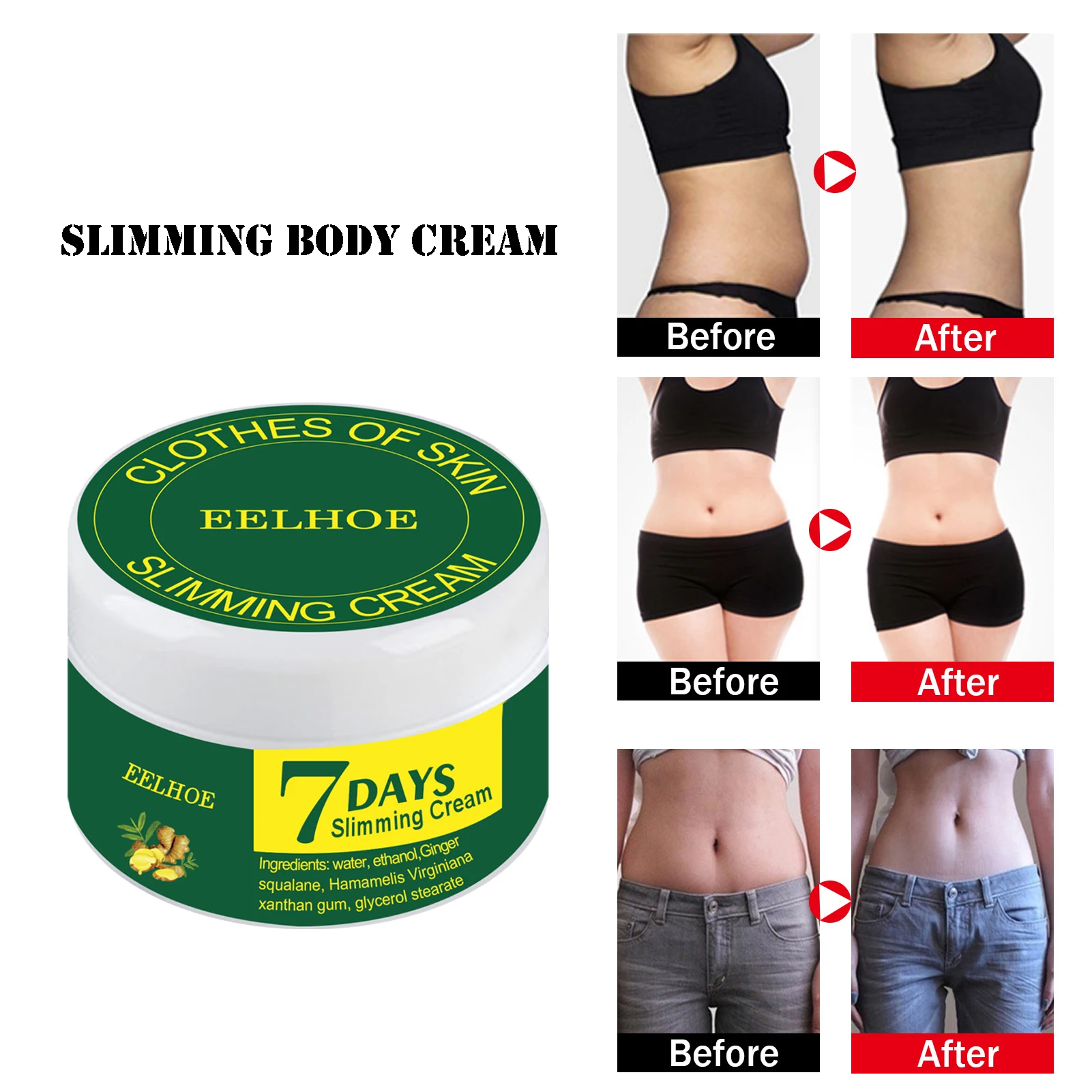 

30ml 7 Days Slimming Body Cream Massage Losing Weight Fat Burning Lotion Slimming Anti Cellulite Skin Care Firming Cream
