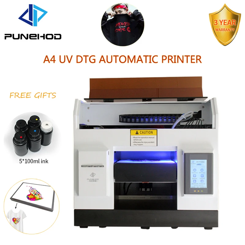 Полностью автоматический принтер uv dtg textil для футболок планшетный УФ с