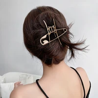hair clips shark hair barrette metal hair claw clips simple temperament pin hairpin hair accessories for women girls