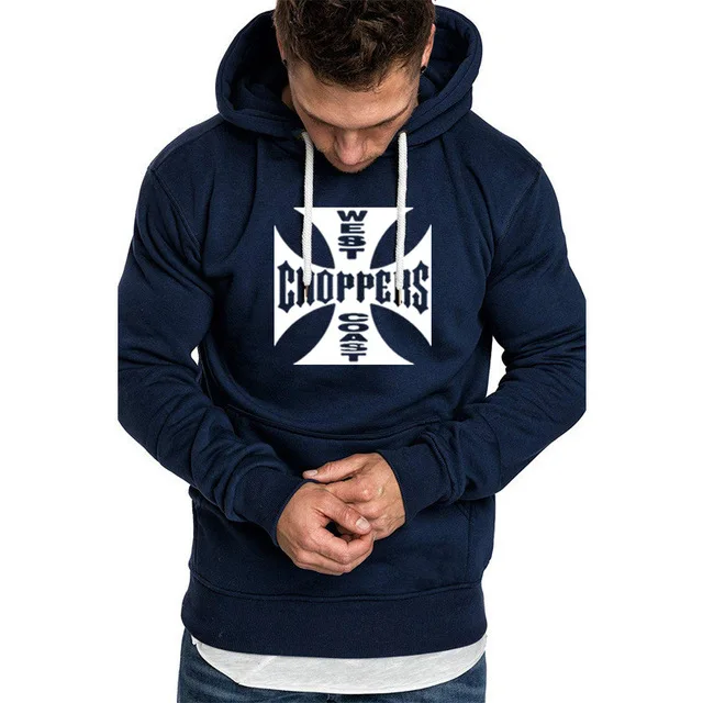 

Spring Autumn Sweatshirt West Coast Choppers Hoodies Men Warm Fleece Hooded Hip Hop Harajuku Tracksuit Men Hoodies H