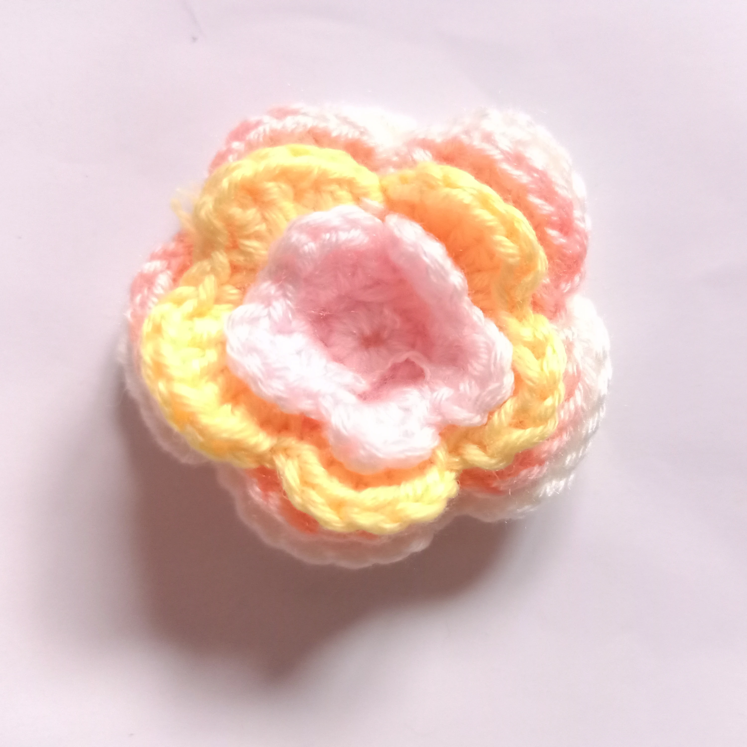 1 шт. головные уборы Красочные Вязание шерстяное цветы для волос заколка Роза