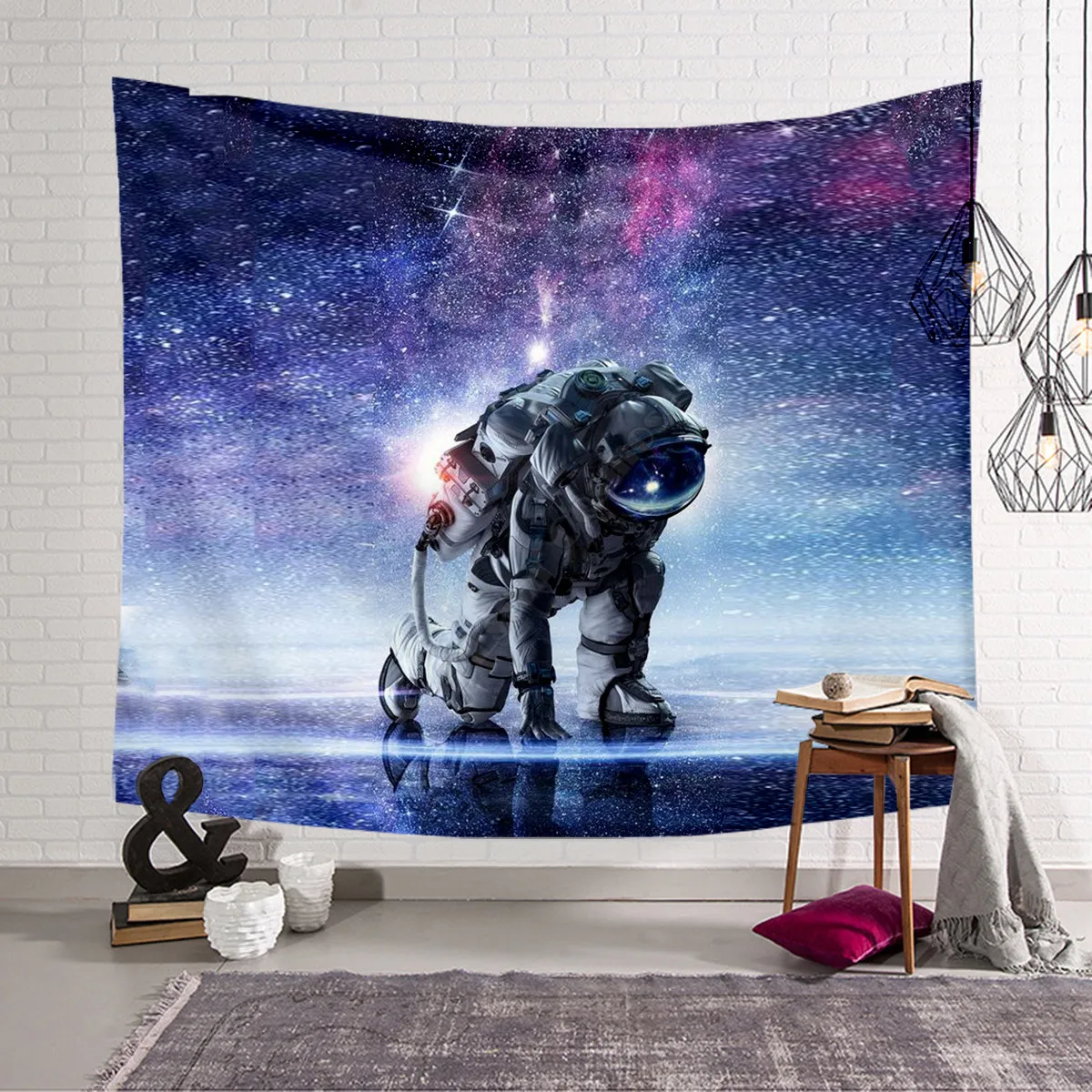 

Galaxy astronaut Tapestry 3D All Over Printed Tapestrying Rectangular Home Decor Wall Hanging 02