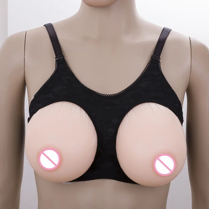 Бюстгальтер силиконовый в виде груди с искусственной грудью | Тематическая