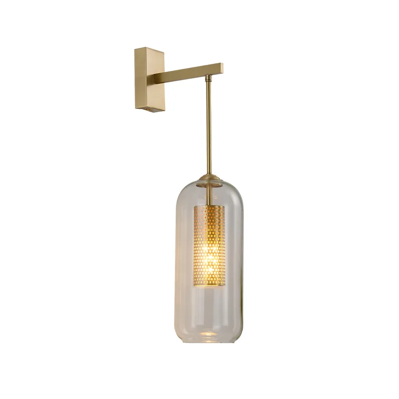 

Retro industrial metal net shade wall lamp for kitchen living room bedroom bedside restaurant aisle corridor wall light