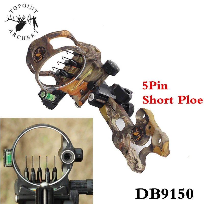 

1Pc Compound Bow Sight Micro Adjustable Aluminum Alloy 5 Pin .019'' Bow Sight for Outdoor Archery Shooting Hunting Accessories