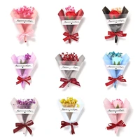 10pcs mini handmade natural dried flowers bouquet for diy craft decor jewelry packaging valentines day gifts box decoration