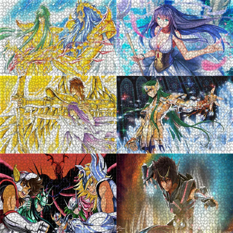 

500 Piece Japanese Animation Saint Seiya Jigsaw Puzzles Wooden Saori Kido Puzzles For Adults Children Educational Toys Gifts