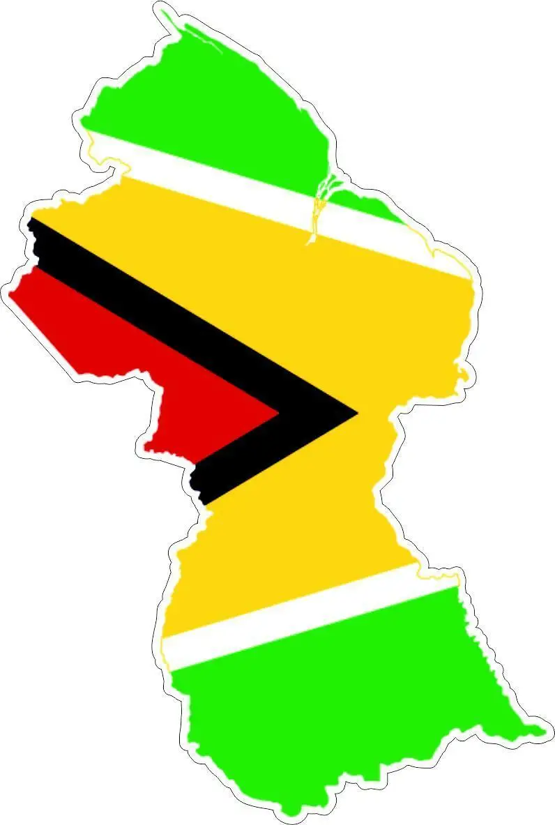 

Sticker Car Moto Map Flag Vinyl Outside Wall Decal Macbbook Guyana