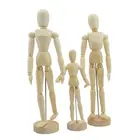 Модель манга 1 шт., художественная эскизная живопись, суставы человеческого телаnПодвижная деревянная куклаnДеревянные украшения для кукол