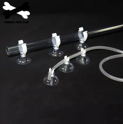 Аквариум прозрачный черный присоска авиационная трубка зажим|Аксессуары для