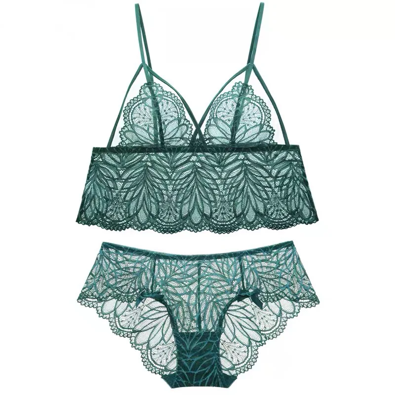Комплект кружевного сексуального бюстгальтера бесшовное нижнее белье Женский